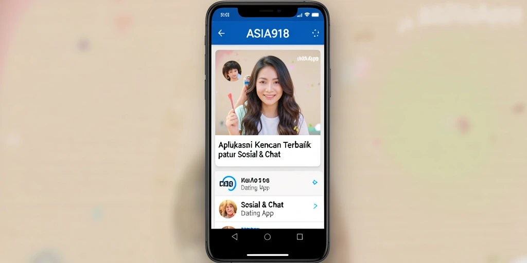 Tampilan antarmuka ASIA918 yang menarik dan fungsional untuk kencan.