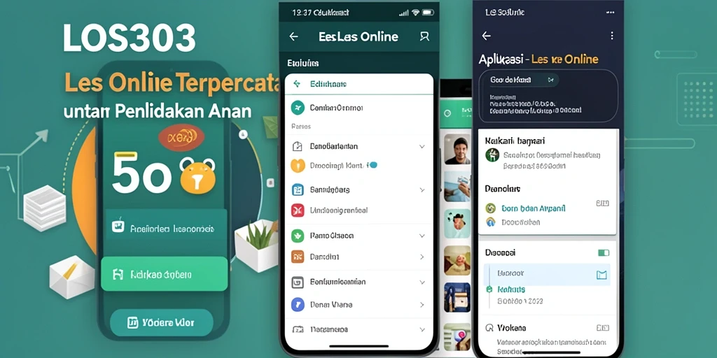 Antarmuka LOS303 yang interaktif dan menarik untuk belajar Les Online.