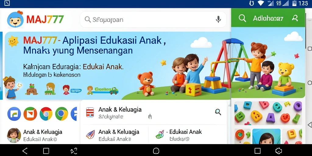 Tampilan antarmuka MAJ777 yang menarik dan ramah anak.