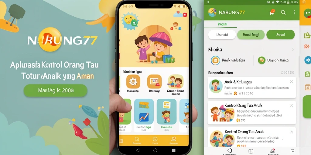 Tampilan antarmuka NABUNG77 yang membantu kontrol orang tua.