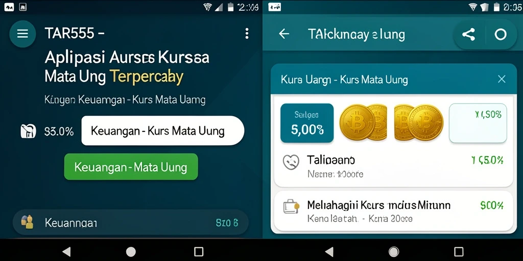 Tampilan antarmuka aplikasi TAR555 yang sederhana dan informatif.